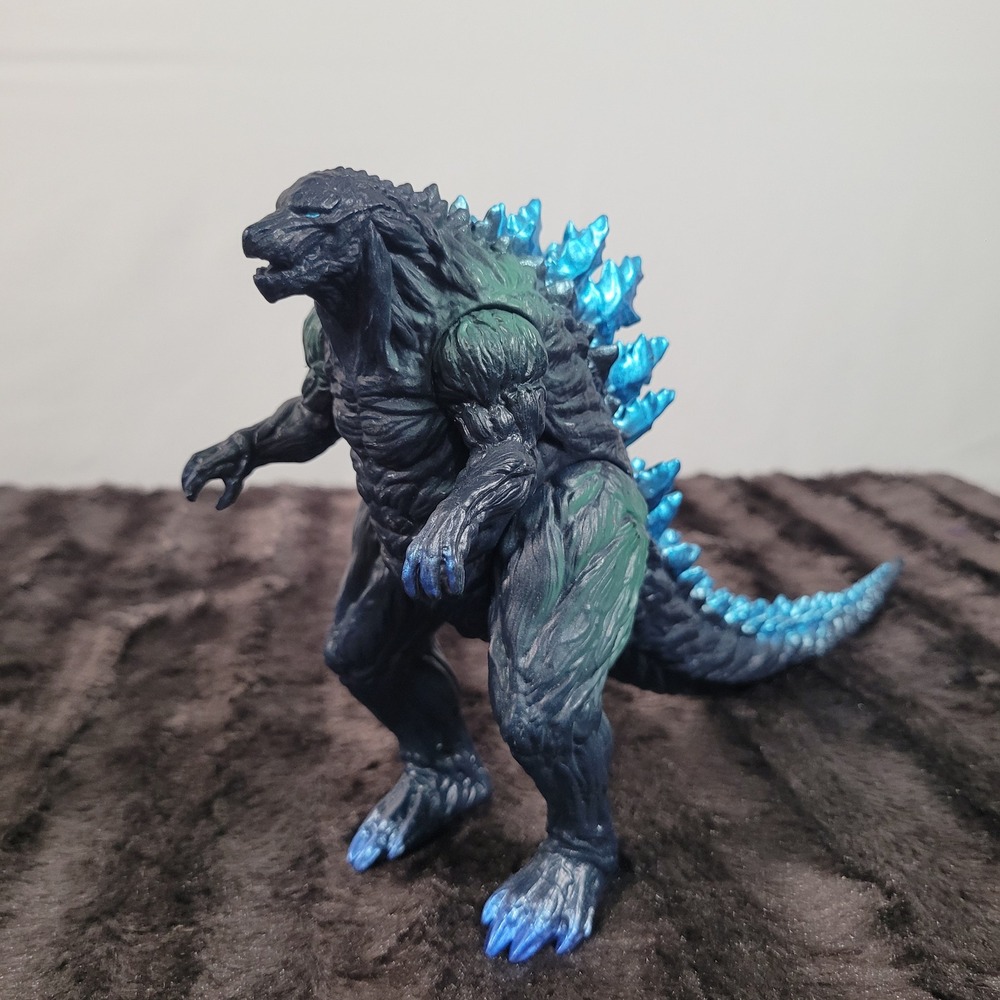 Godzilla Earth Metallic Blue Vinyl Action Figure Kaiju Monster Movie Toy